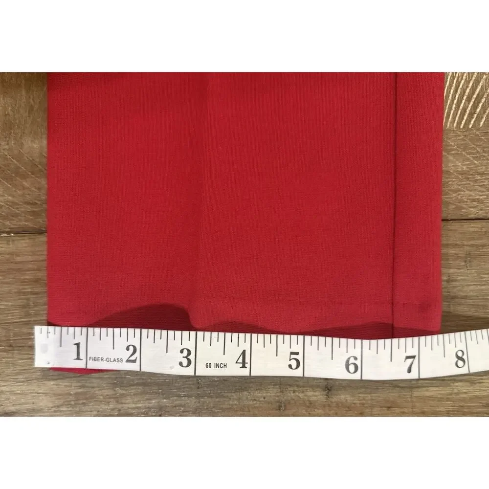 NWT Chicos The Ultimate Fit Juliet Straight Leg Red Pants Size LP 12P (2P) $89